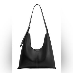 MELIE BIANCO Carmen Black Vegan Leather Shoulder Bag NWOT